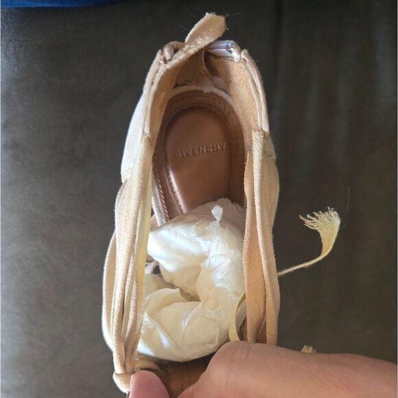 Givenchy Peep Toe Suede Heels - Picture 8 of 13